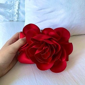 Lulu Townsend Rose Evening Clutch